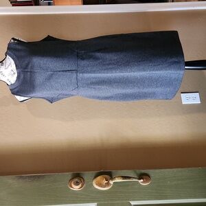 Gray Sleeveless Sheath Dress #296